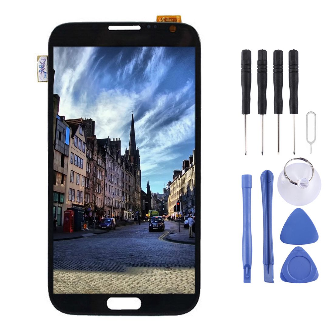 Original LCD Screen and Digitizer Full Assembly for Galaxy Note II / N7100 (Grey)