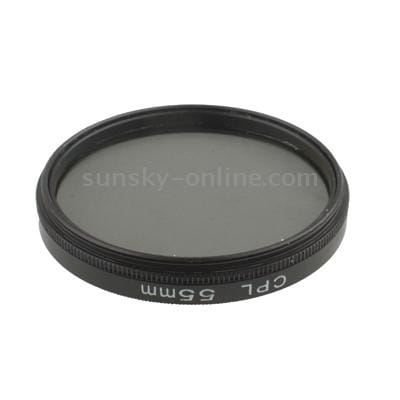 55mm Camera CPL Filter Lens (Black)
