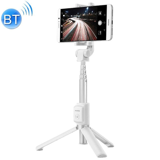 Huawei One-piece Retractable Wireless Bluetooth Selfie Stick with Magnetic Tripod, Mobile Phone Holder Expansion Size: 56-85mm (White)