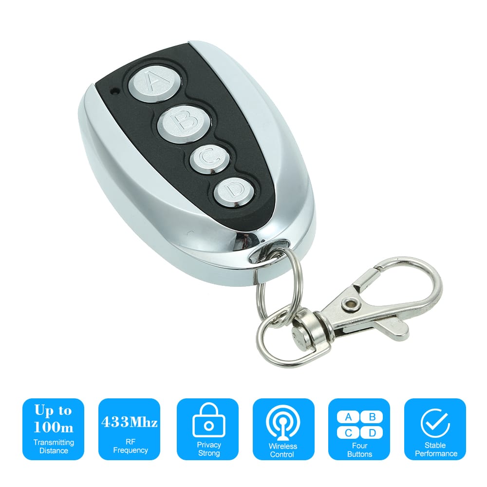433MHz 4 Buttons Touch Switch Copying Transmitter Cloning