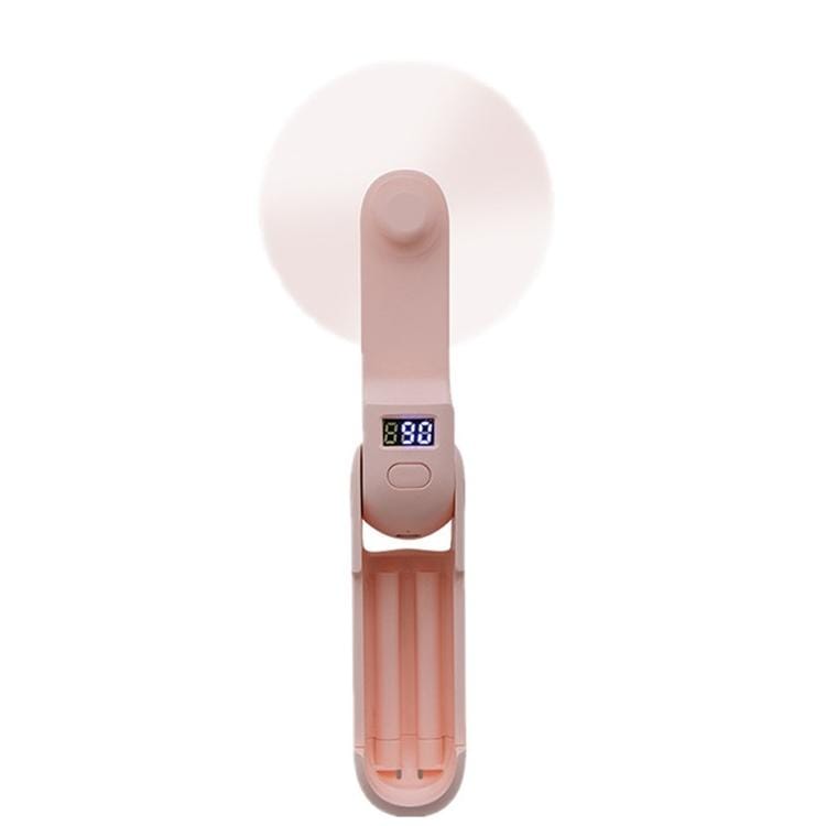 Mini USB Charging Handheld Portable Pocket Fan 3 in 1 Folding Small Fan (Pink)