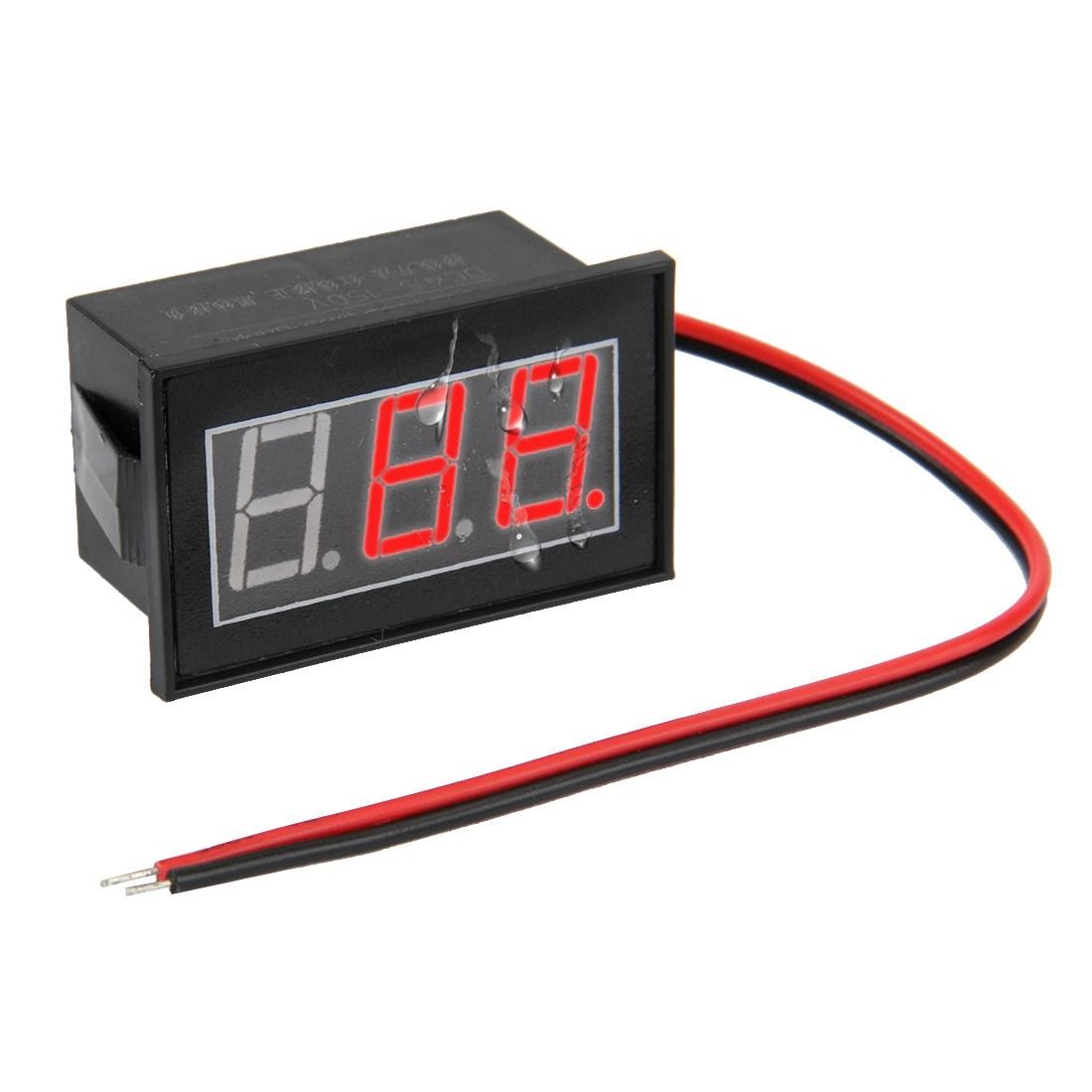 V56D 2 Wires Blue Display LED Waterproof Digital Voltage Meter, Measure Voltage: DC 4.5-150V (Style3)