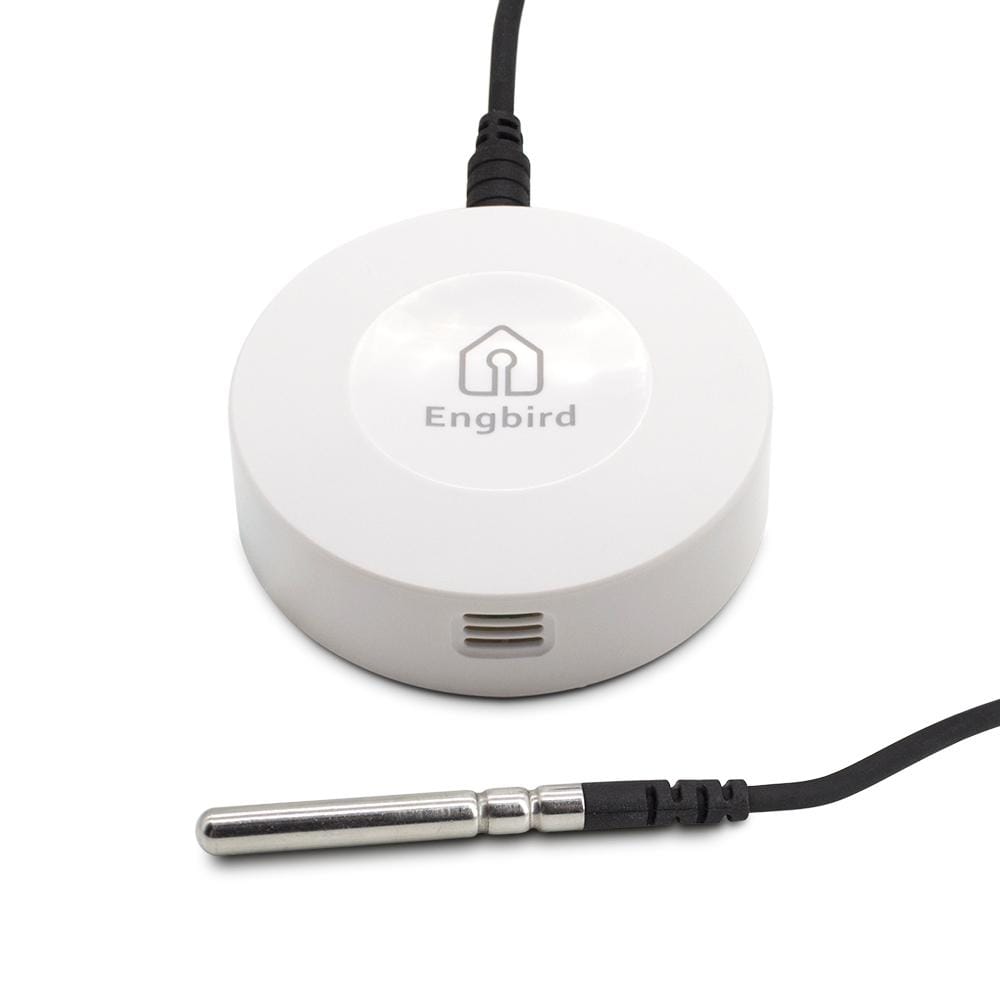 INKBIRD IBS-TH1 Engbird Digital Bluetooth Temperature and Humidity Smart Sensor with External Probe for iPhone / Android, Wireless Range: 50m (White)