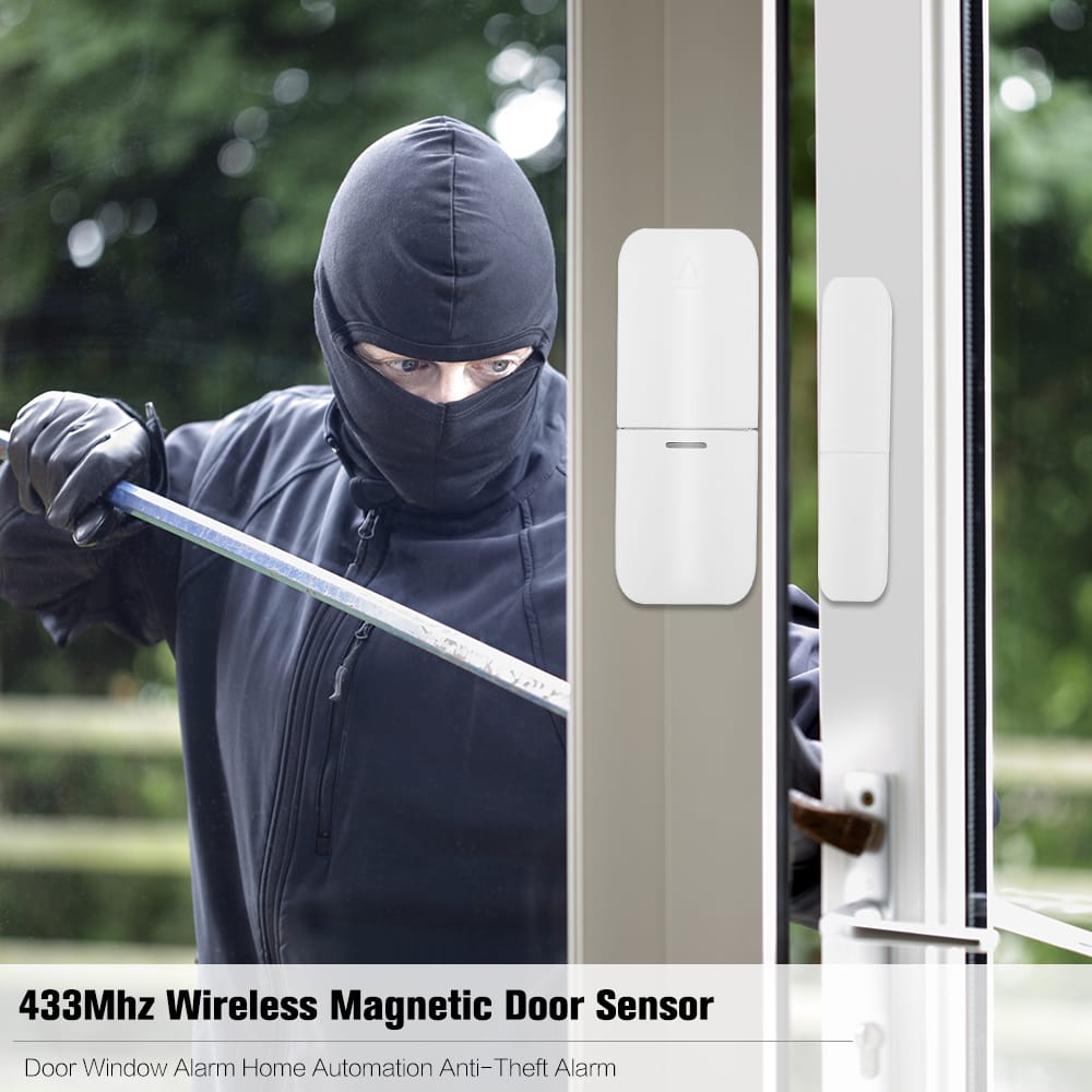 433Mhz Wireless Magnetic Door Sensor Door Window Alarm Home