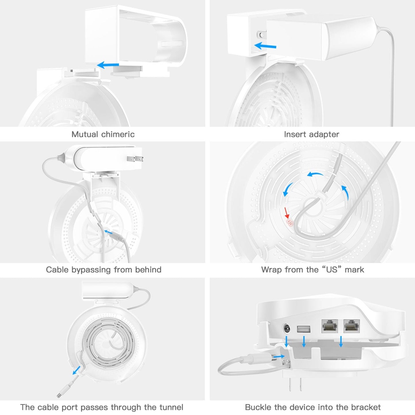 Wall Mount for TP Link Deco M9 Plus Whole Home Mesh WiFi