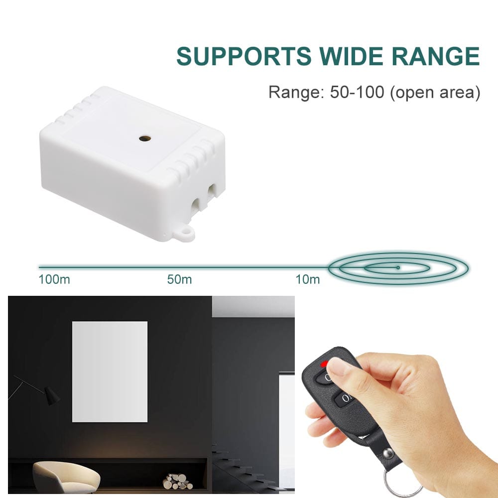 Smart Home 433Mhz AC85-220V 1CH Wireless Remote Switch Relay - 1