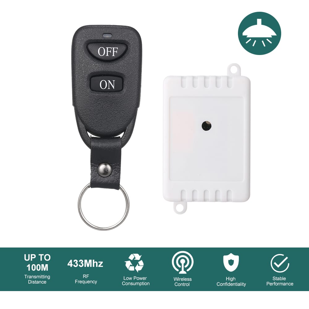 Smart Home 433Mhz AC85-220V 1CH Wireless Remote Switch Relay - 1