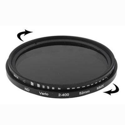 52mm ND Fader Neutral Density Adjustable Variable Filter ND 2 to ND 400 Filter (Black)