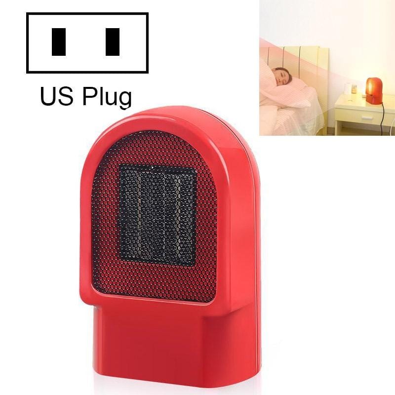 Dormitory Desktop Mini Heater, Plug Type:US Plug (Red)