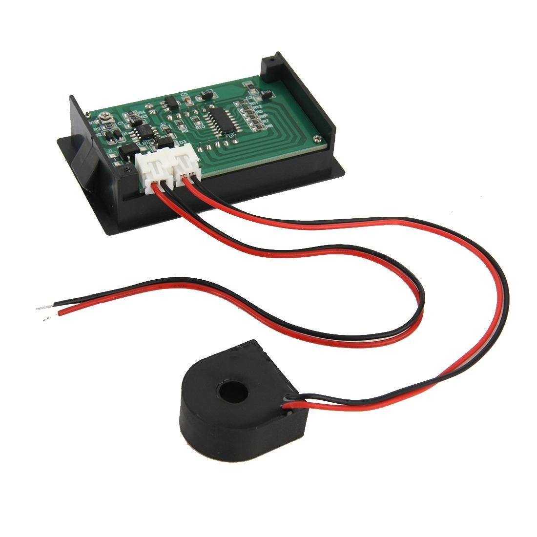 C85A Red Display LED Digital Current Meter with Mutual Inductor, Measure Current: AC 0-50A