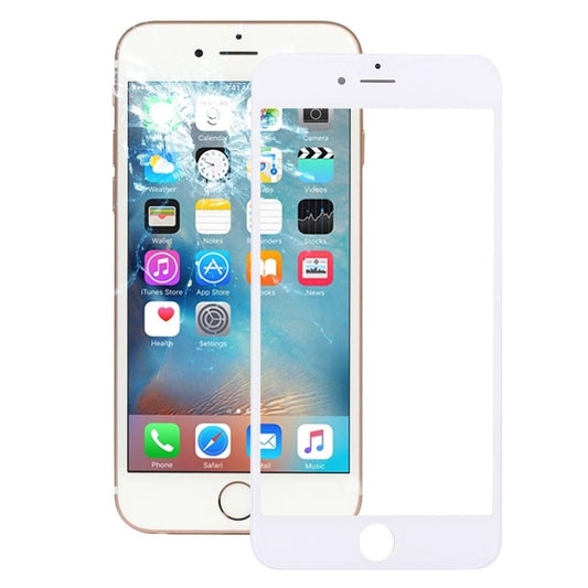 Front Screen Outer Glass Lens with Front LCD Screen Bezel Frame for iPhone 6s Plus (White)