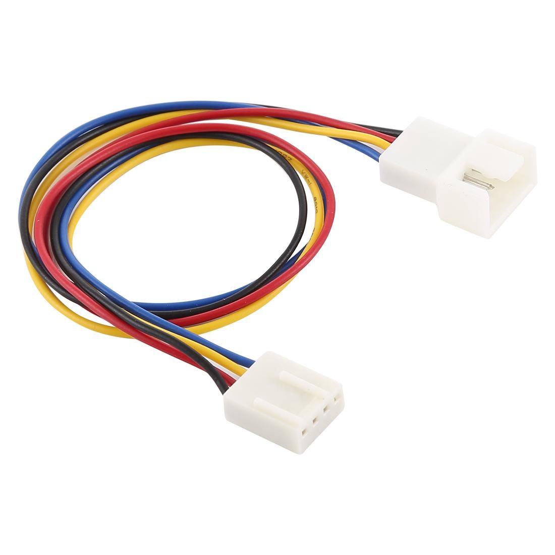 4 Pin Male to Female CPU Fan PWM Deceleration Cable Temperature Control Drop Speed Cord, Length: 27cm
