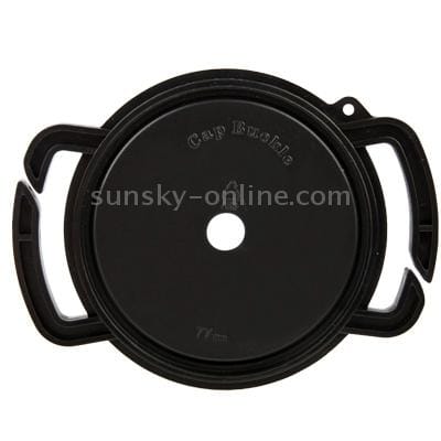 72-82mm / 77mm Center Pinch Camera Lens Cap (Black)