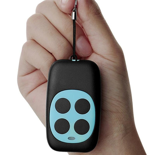 Colorful Four-Key Copying Remote Garage Door Gate Wireless Remote Control 433MHZ Copy Key Cloning Duplicator (Blue)