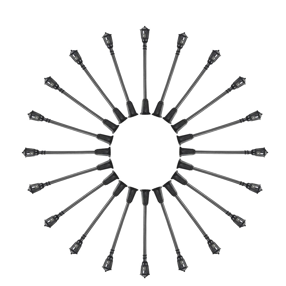 20 Pieces Metal Park Courtyard Lanterns Streets Lamp - Pack of 20