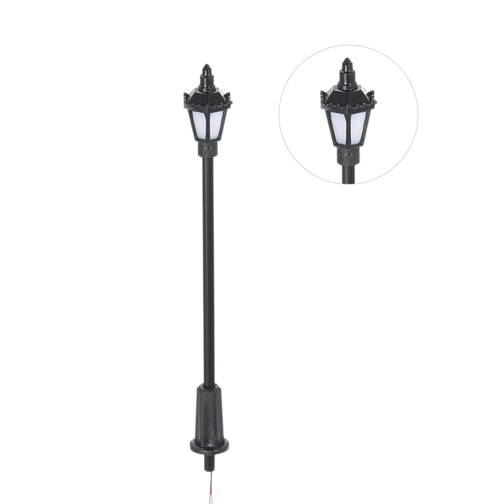 20pcs Warm White Model Street Lights Layout Lamppost Railway - warm white & scale 1