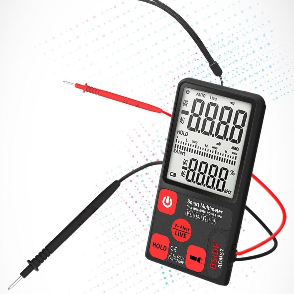 BSIDE ADMS7 Intelligent Fully Automatic No Shifting Ultra-thin Digital Multimeter with Large Display Screen