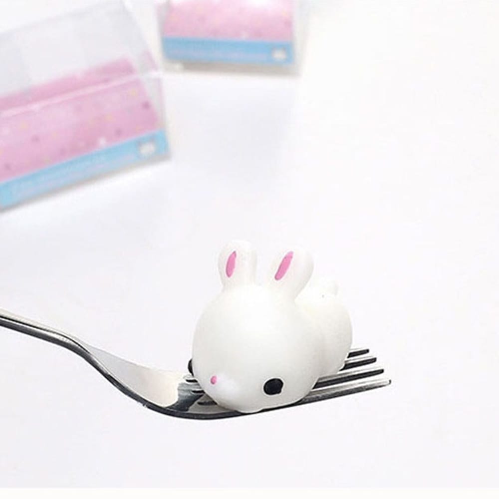 Rabbit with Round Eye Colorful Adorable Cute Animal Hand - 16