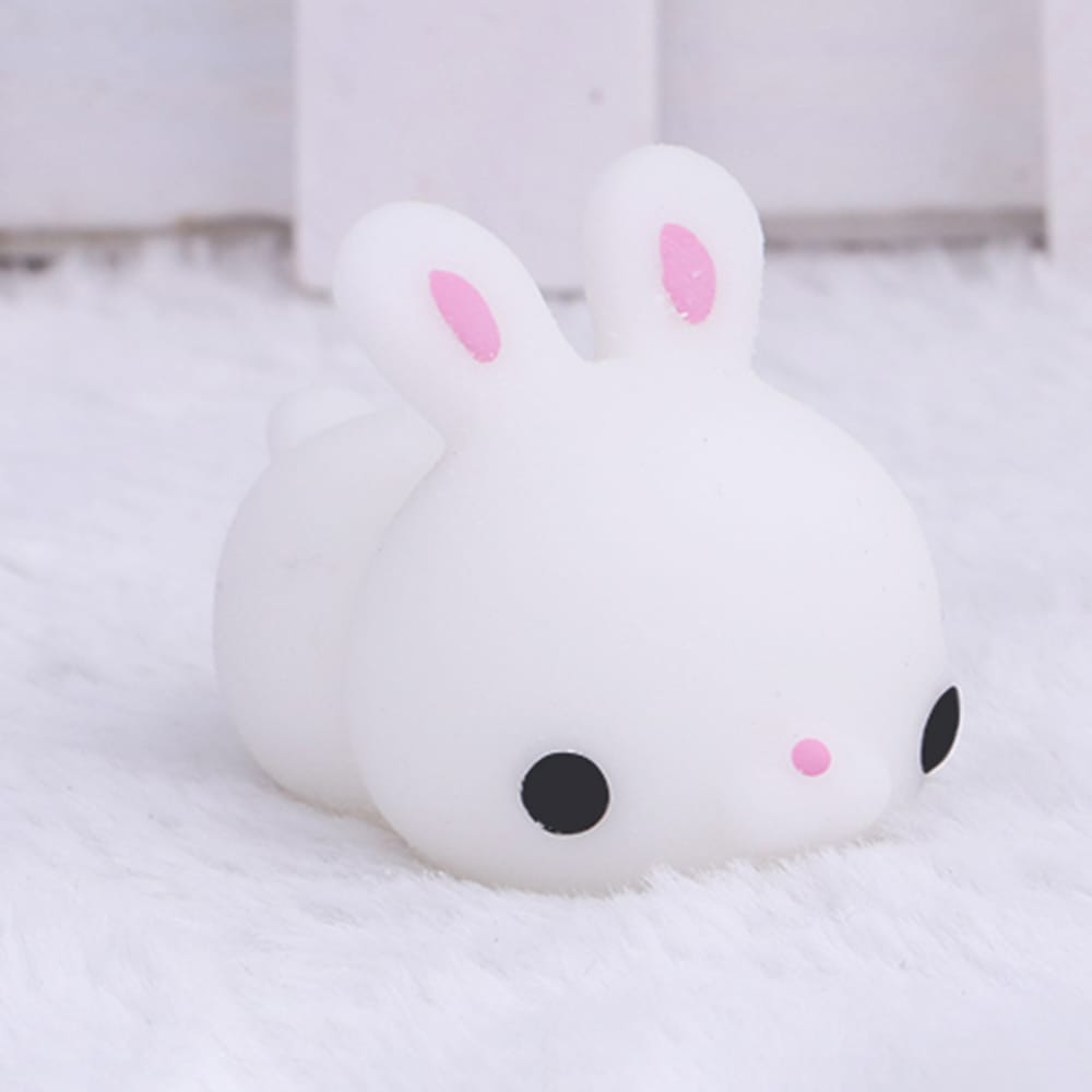 Rabbit with Round Eye Colorful Adorable Cute Animal Hand - 16