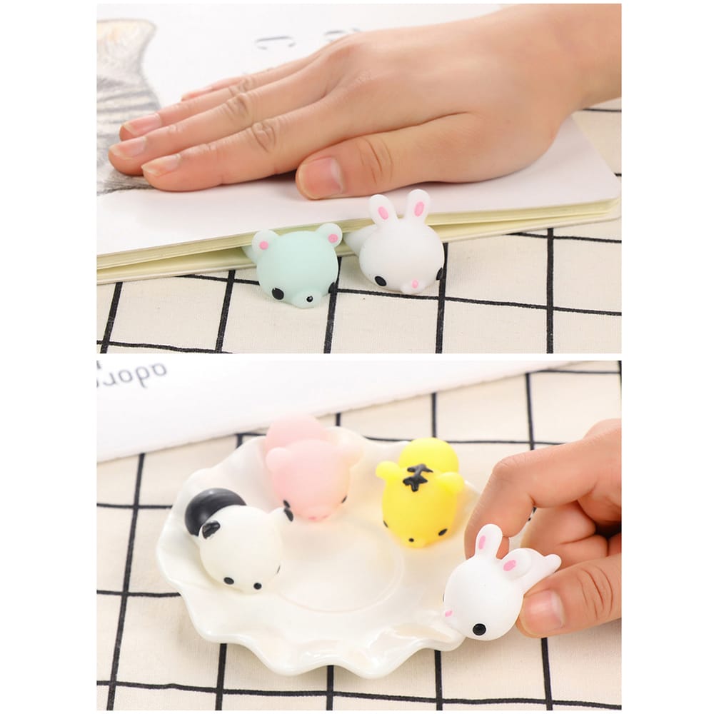 White Cat Colorful Adorable Cute Animal Hand Wrist Squeezing - 4