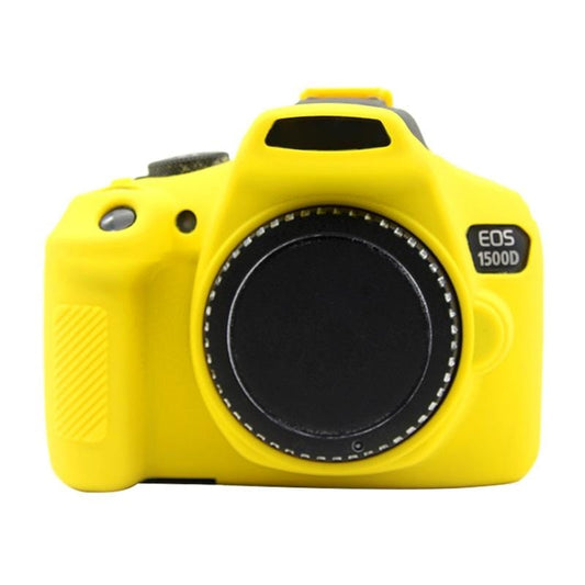 PULUZ Soft Silicone Protective Case for Canon EOS 1300D / 1500D (Yellow)