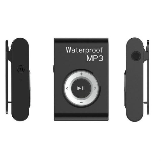 IPX8 Waterproof Swimming Diving Sports MP3 Music Player with Clip & Earphone, Support FM, Memory:8GB (Black)