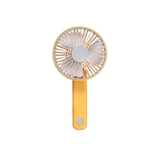 Portable Silent Multi-speed Wind Speed Folding USB Rechargeable Fan (Yellow)