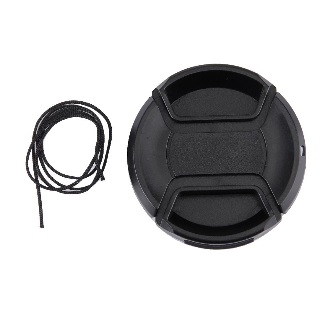 55mm Center Pinch Camera Lens Cap (Black)