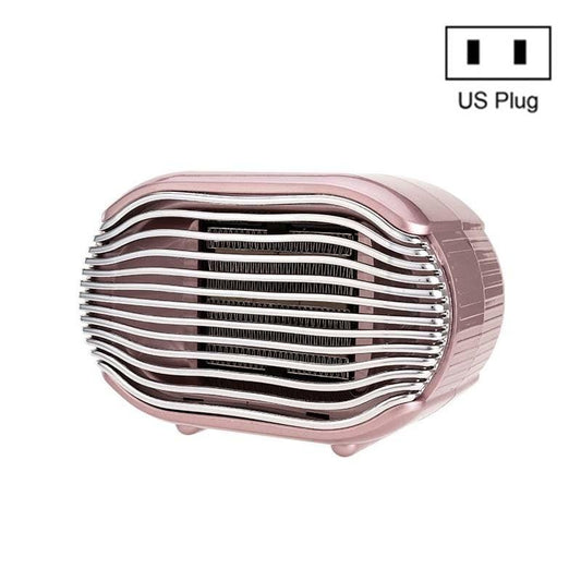 800w Mini Heater Home Desktop Energy Saving Small Solar Heater, Size:US Plug (Pink )
