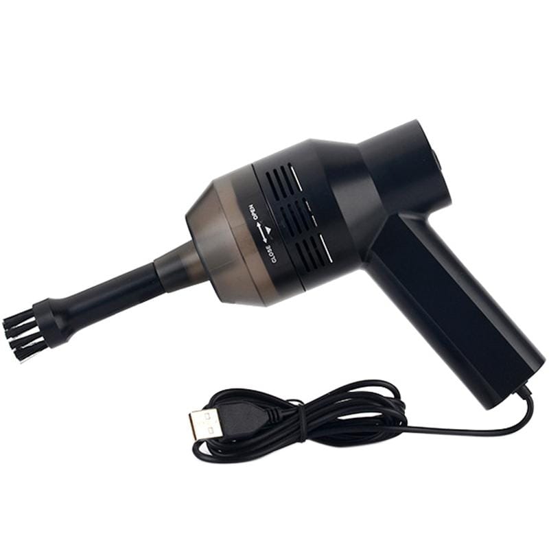 HK-6019A 3.5W Portable USB Powerful Suction Cleaner Computer Keyboard Brush Nozzle Dust Collector Handheld Sucker Clean Kit for Cleaning Laptop PC / Pets, USB Cable Length: 1.8m, DC 5V