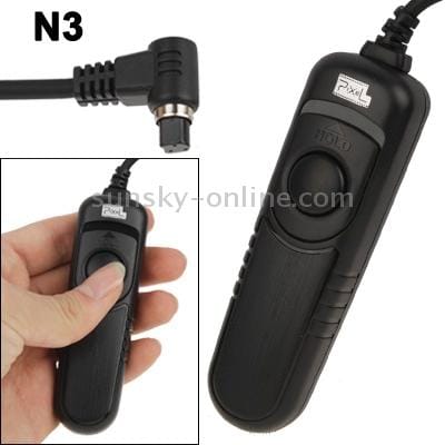 Pixel RC-201/N3 Remote Switch Shutter Release Cord for Canon EOS 7D, 50D Series,1D Series, 50D,40D,30D,20D,10D (Black)