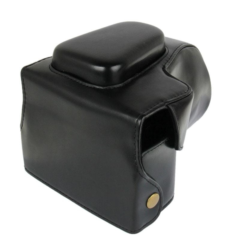 Leather Camera Case Bag for Canon 100D (Black)