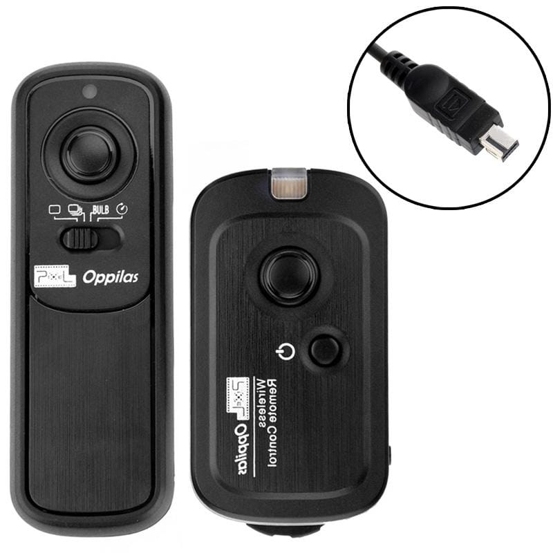 Pixel Oppilas 2.4GHz Wireless Shutter Remote Control for Nikon DSLR D90 / D5000 / D5100 / D3100 / D7000 (Black)