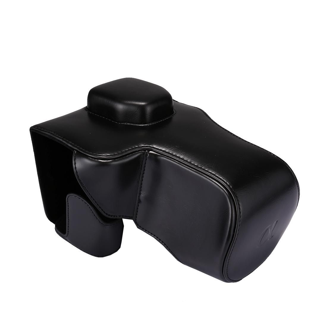 Full Body Camera PU Leather Case Bag with Strap for Sony A7 II / A7R II / A7S II (Black)