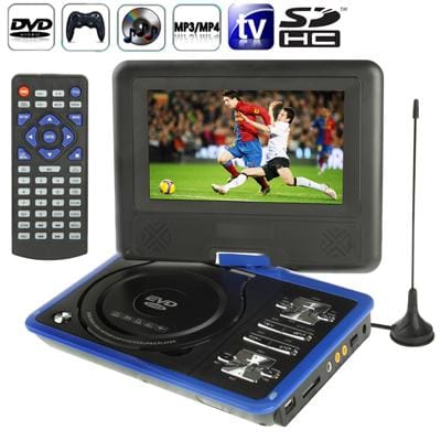 NS-789 7.0 inch TFT LCD Screen Digital Multimedia Portable EVD / DVD with Card Reader & USB Ports, Support Analog TV  & Game Function, 270 Degree Rotation, Support SD / MS / MMC Card, Purple (Blue)
