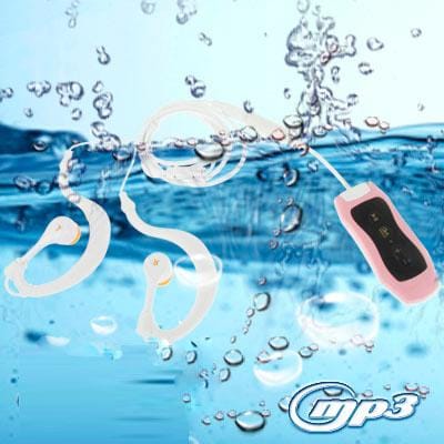 4GB Waterproof IPX8 Maximun Functional Depth 50m MP3 Player with FM Stereo & Belt Clamp (Pink)