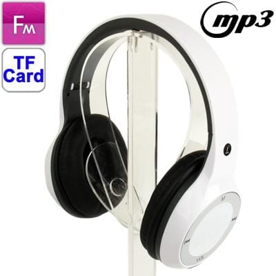 Sport MP3 Player Headset with TF Card Reader Function, Music Format: MP3 / WMA / WAV (White)