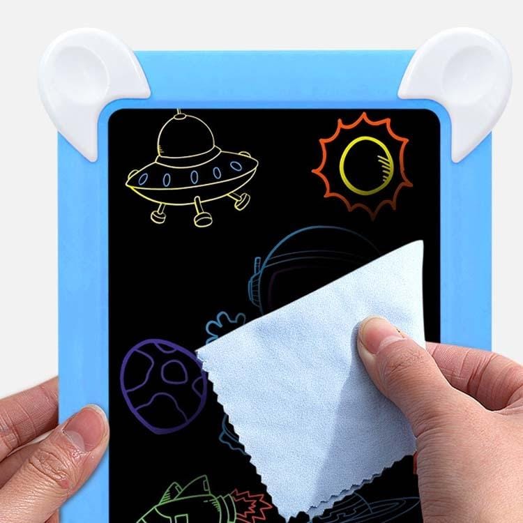 LED Luminous Drawing Board Electronic Fluorescent Writing Board Children Light Painting Message Board (Pink)