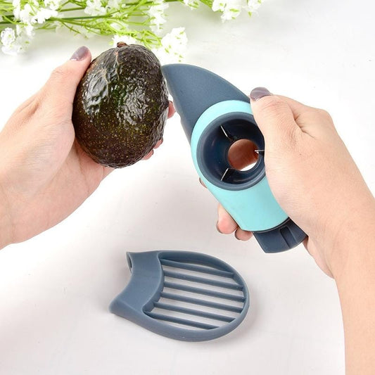 6 PCS Avocado Cutter Multifunctional Fruit Cutting Pitting Device Slicer Corer Peeler Separator