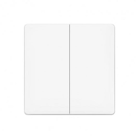 Original Xiaomi Aqara Smart Light Control Double Key Paste Wall style Wireless Switch, Work with Xiaomi Multifunctional Gateway  Mihome APP Control (White)