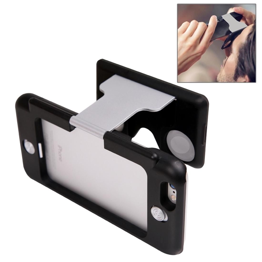 VRCASE Portable VR Glass 3D VR Case Virtual Reality Figment Storm Mirror for iPhone 6 Plus & 6s Plus (Grey)