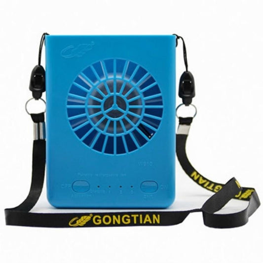 Multi-Functional Rechargeable Hanging Mini Fan (Blue)