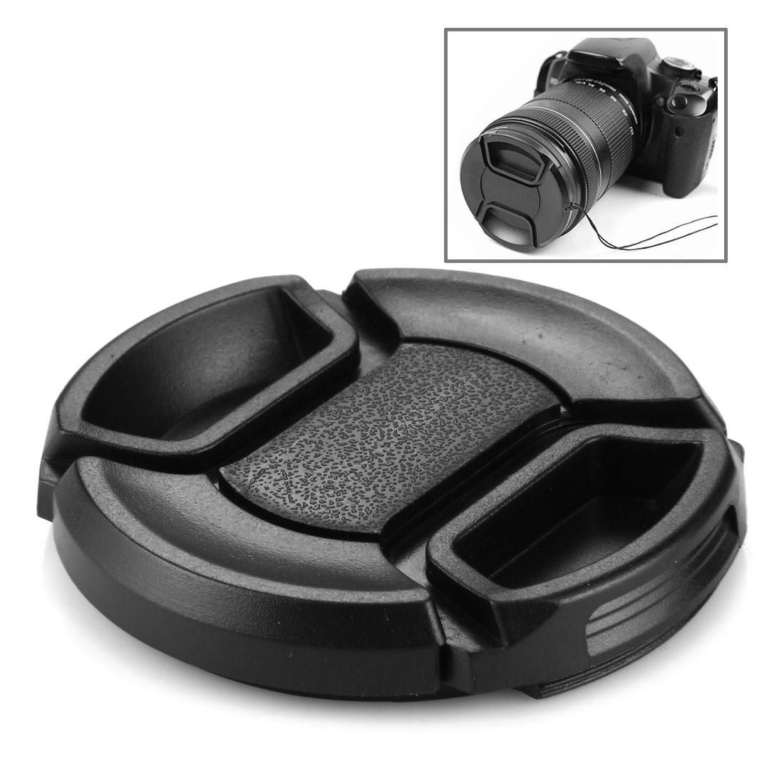 52mm Center Pinch Camera Lens Cap (Black)