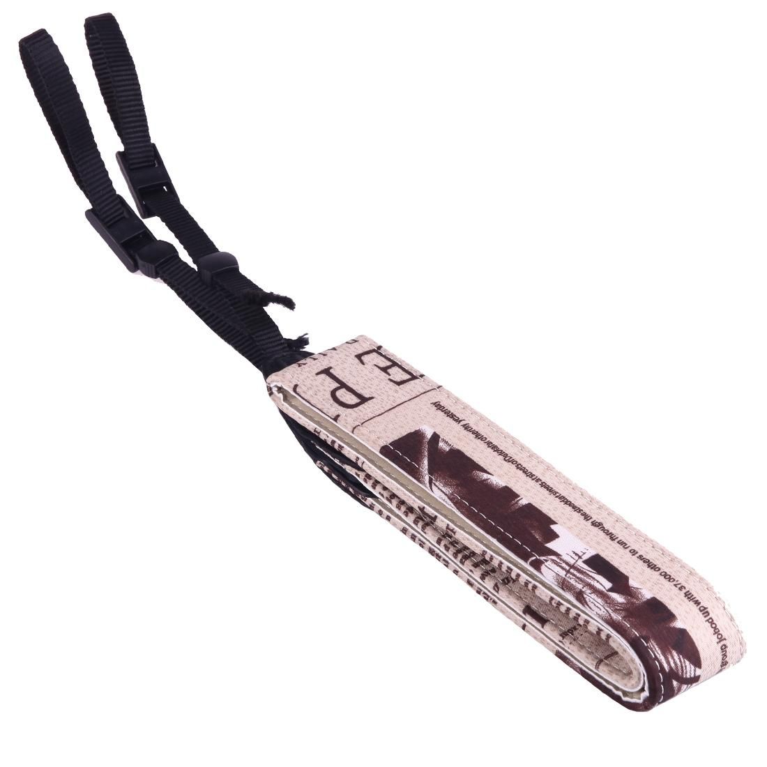 LYNCA LI-02 European and American Style Series English Words Pattern Universal Genuine Leather Shoulder Neck Strap Camera Strap for Nikon / Canon / Sony / Panasonic / SLR DSLR ILDC (Style3)