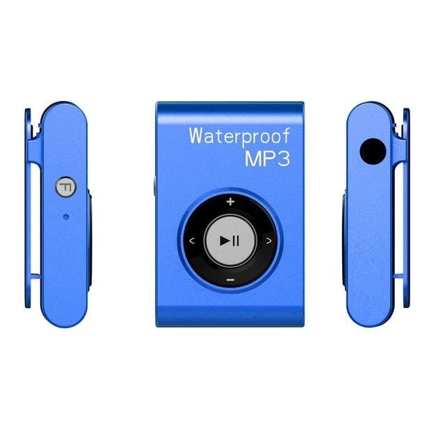 IPX8 Waterproof Swimming Diving Sports MP3 Music Player with Clip & Earphone, Support FM, Memory:4GB (Blue)