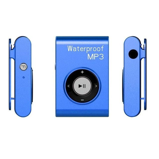 IPX8 Waterproof Swimming Diving Sports MP3 Music Player with Clip & Earphone, Support FM, Memory:4GB (Blue)