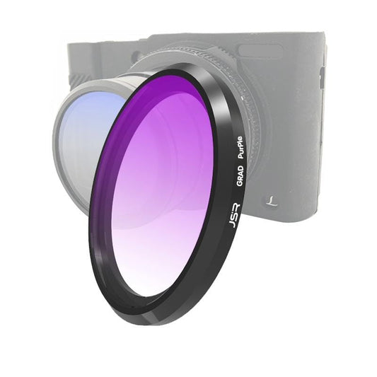 JSR Gradient Colored Lens Filter for Panasonic LUMIX LX10 (Gradient Purple)