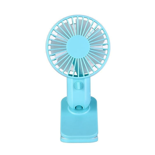 5V 1W Whisper Quiet Adjustable Tilt Cooling Desk Clip Fan, 2 Speeds (Blue)