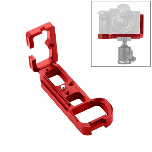 PULUZ 1/4 inch Vertical Shoot Quick Release L Plate Bracket Base Holder for Sony A7R / A7 / A7S / A7R2 / A7S2 (Red)