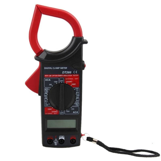 DT266 Digital Clamp Meter Electronic Tester Tools Ammeter Voltmeter Ohmmeter Tester